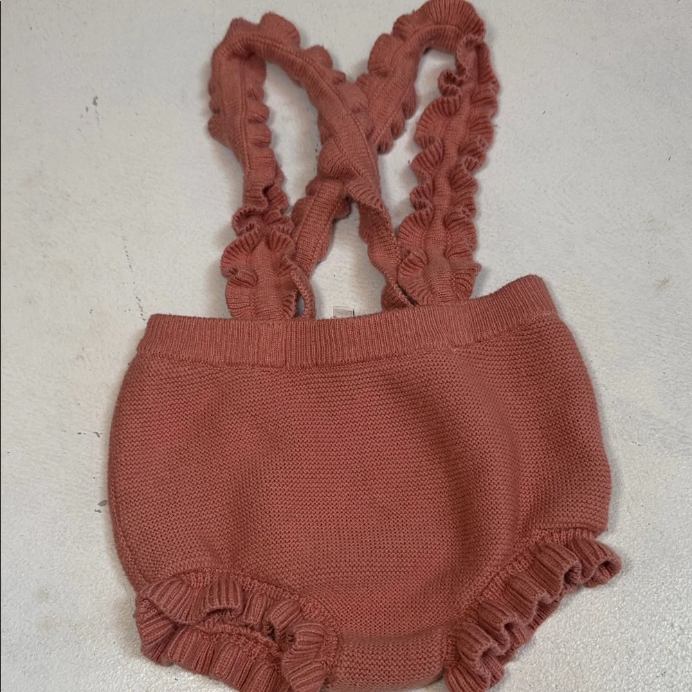 Janie and Jack Ruffled Knit Baby Bloomers - Pink 12-18m